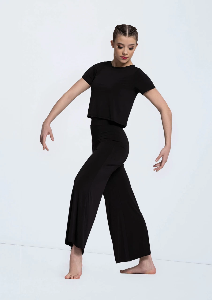 Weissman Matte Jersey Cropped Tee - Image 2