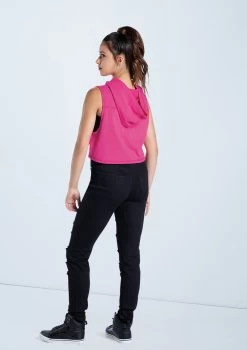 Weissman Hooded Sleeveless Crop Top