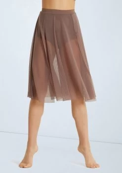 Weissman Midi Length Mesh Skirt
