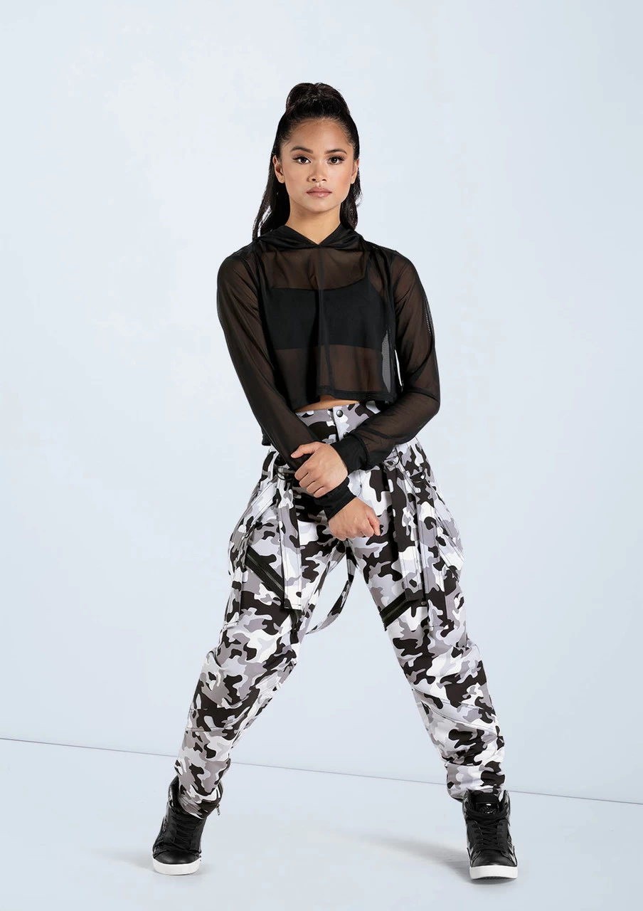 Weissman Cropped Mesh Hoodie - Image 5
