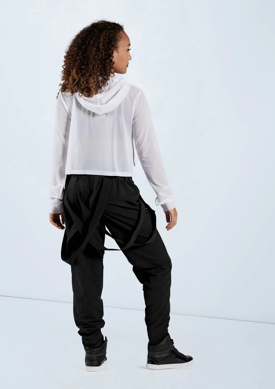 Weissman Cropped Mesh Hoodie - Image 4